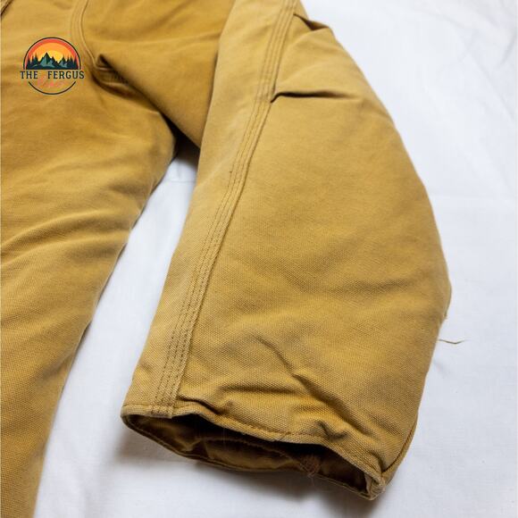 Carhartt Arctic Quilt Lined Jacket Brown Vintage Outdoor Workwear Mens Size 3XL - Picture 13 of 16